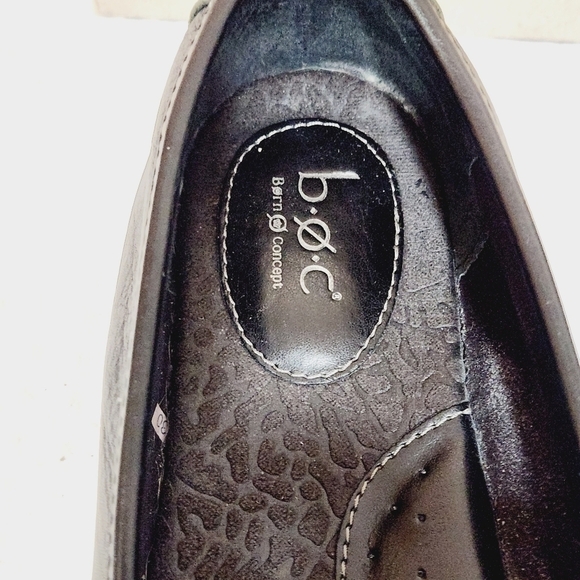 Womens B.O.C. Born Concept Howell Comfort Slip On Flats Black Leather Sz 9.5 - Picture 8 of 11
